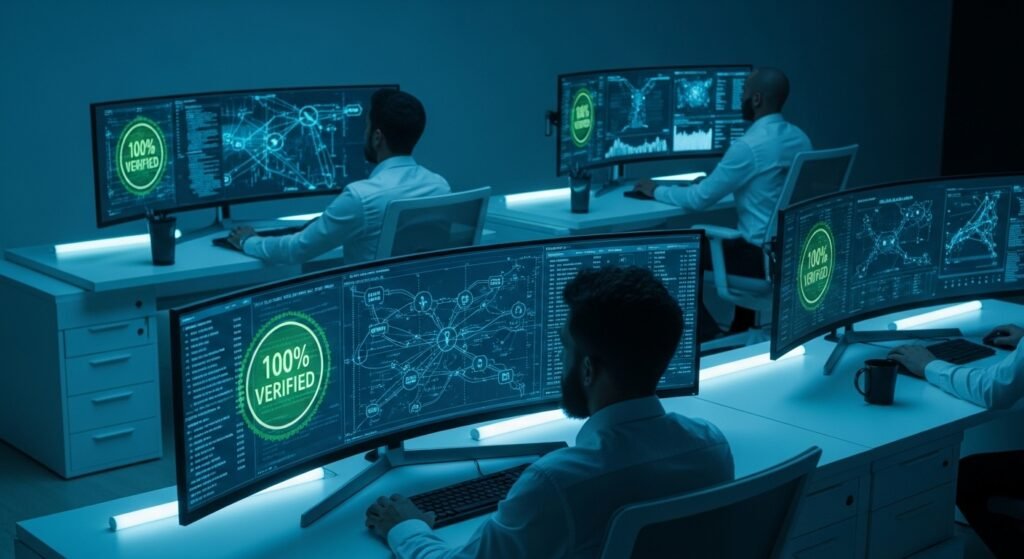 24시간 실시간으로 보안 및 환전 상태를 정밀 감시하는 전문 검증 센터